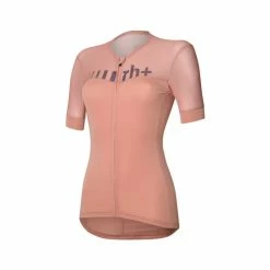 Maillot MC Femme RH+ Logo 2022 Saumon/Plume