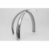 Paire De Garde-boue 26" X 60mm Avant Court - Inox Poli