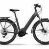VTC Électrique Haibike Trekking 7 Low Shimano Deore 11V 630 Wh 27.5 » Gris Anthracite Olive 2022