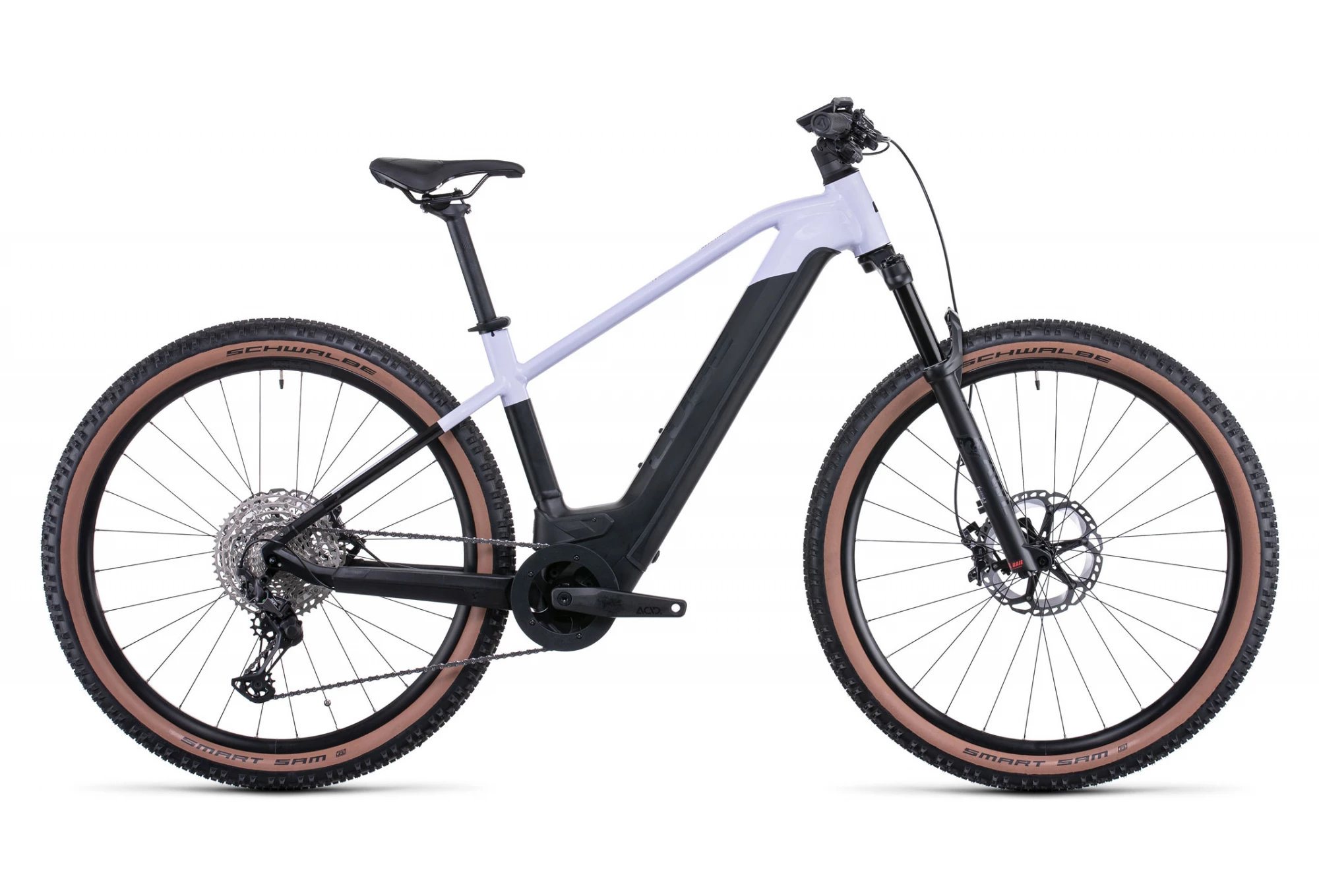 VTT Électrique Semi-Rigide Cube Reaction Hybrid SLT 750 29 Shimano XT 12V 750 Wh 29 » Violet Noir 2022