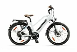 Vélo Electrique Trekking NCM Milano T3 – 26 » – 48V 12Ah 576Wh – Blanc