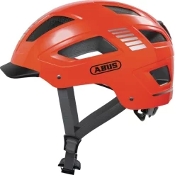 Abus Casque De Velo Urban Avec Lumiere HYBAN 2.0 SIGNAL Rouge L