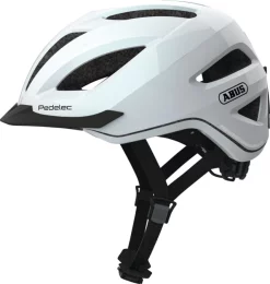 Abus Casque De Velo Urban Avec Lumiere PEDELEC 1.1 Blanc M