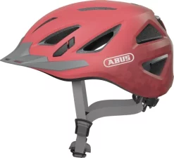 Abus Casque Velo Avec Lumiere URBAN-I 3.0 Rouge L