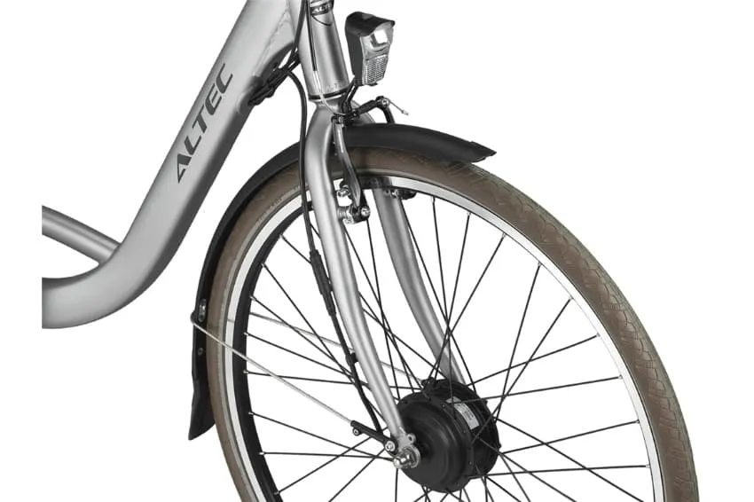 Velo Electrique Femme Hollandais 28 Pouces Altec Explorer Gris – Image 4