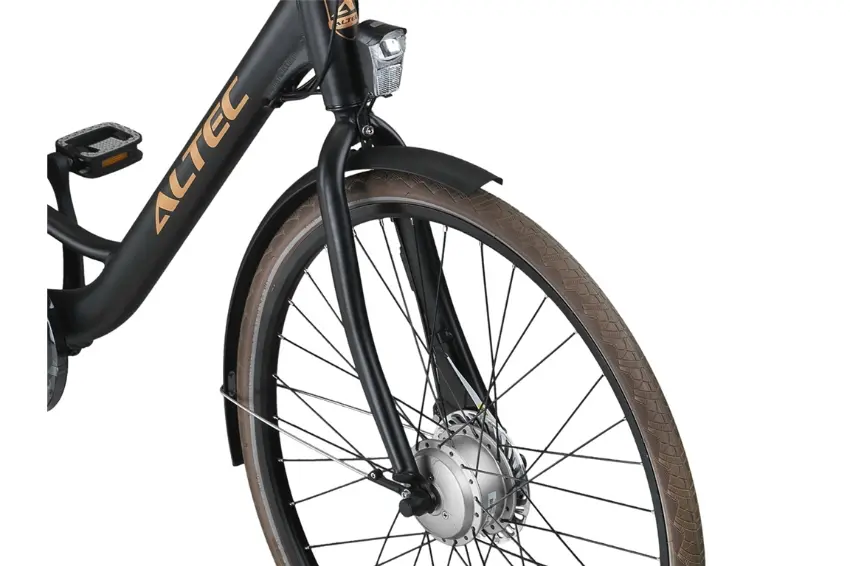 Velo Electrique Femme Hollandais 28 Pouces Altec Fania N7 Noir – Image 5