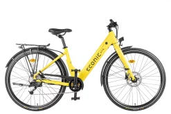 Velo Electrique Femme 28 Pouces Econic One Comfort Limited Jaune L