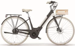 MBM Velo Electrique Femme City Moteur Moyenne 28 Pouces Primavera Bruin