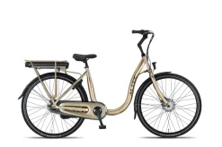 Velo Electrique Femme Hollandais Cadre Bas 28 Pouces Altec Easy N7 Or