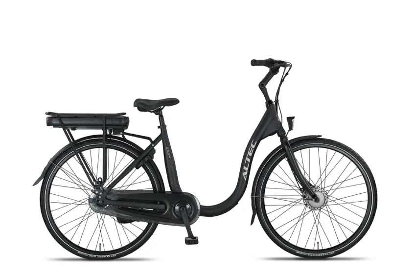 Velo Electrique Femme Hollandais Cadre Bas 28 Pouces Altec Easy N7 Noir