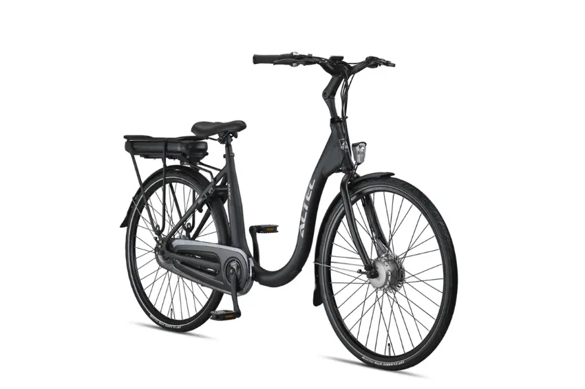 Velo Electrique Femme Hollandais Cadre Bas 28 Pouces Altec Easy N7 Noir – Image 2