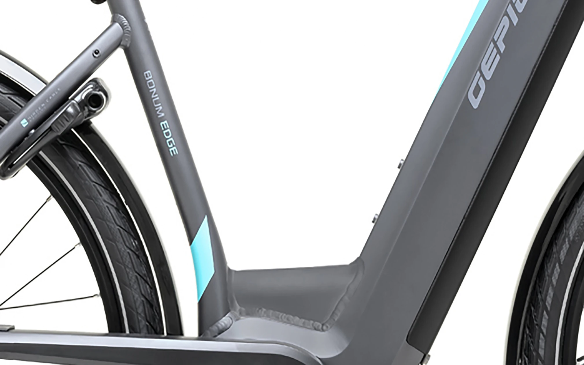 VTC Electrique Femme Moteur Bosch 28 Pouces Gepida Noir 500-46cm – Image 3