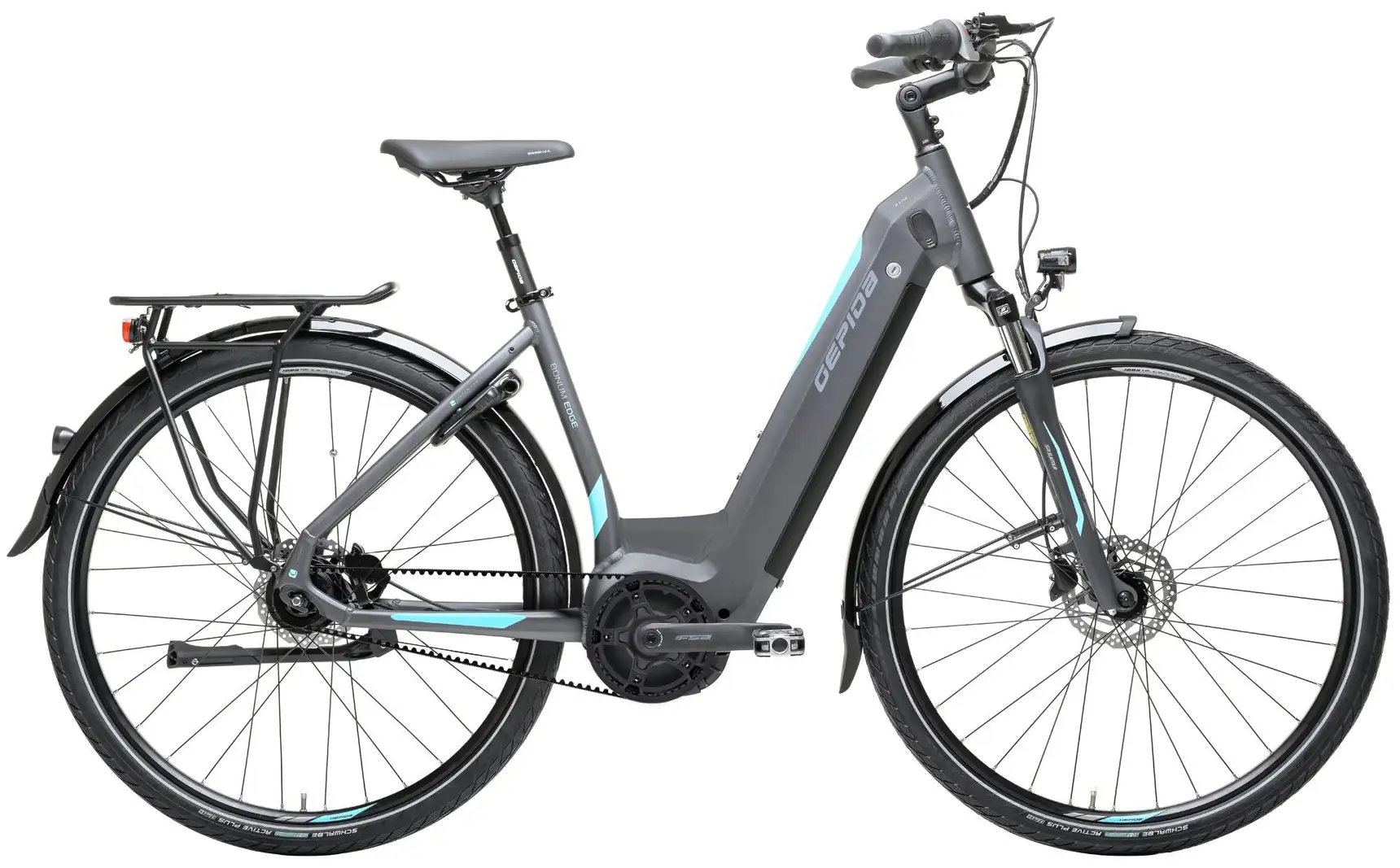 Gepida VTC Electrique Femme 28 Pouces Moteur Bosch A Courroie Noir 625-57