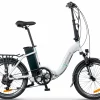 Velo Electrique Pliant 20 Pouces Cadre Bas Ecobike Even Blanc 520Wh