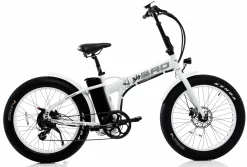 Bad Bike Fat Bike Electrique Velo Pliant 24 Pouces BIG BAD 250W Blanc