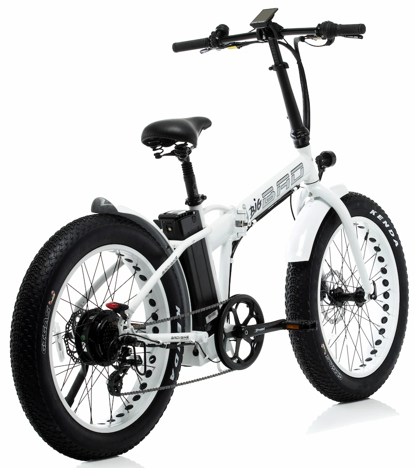 Bad Bike Fat Bike Electrique Velo Pliant 24 Pouces BIG BAD 250W Blanc – Image 3