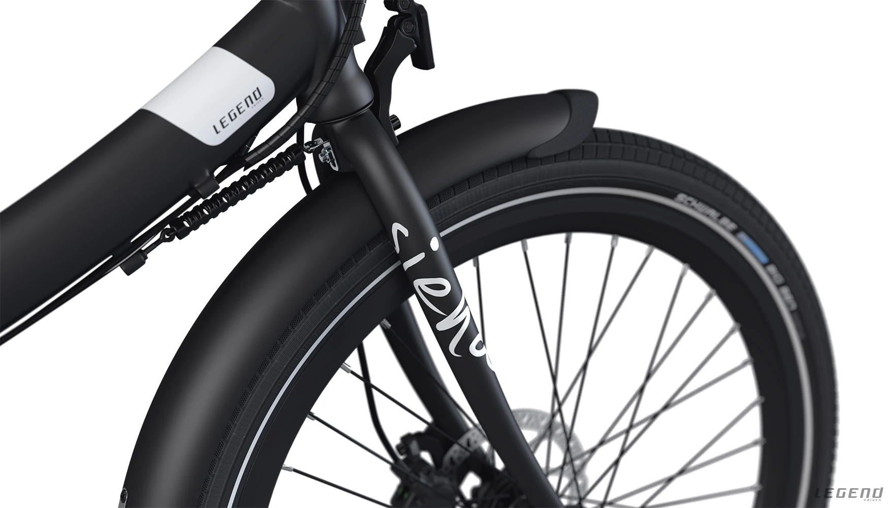 Velo Electrique Pliant 24 Pouces Smart Legend Siena Blanc – Image 3