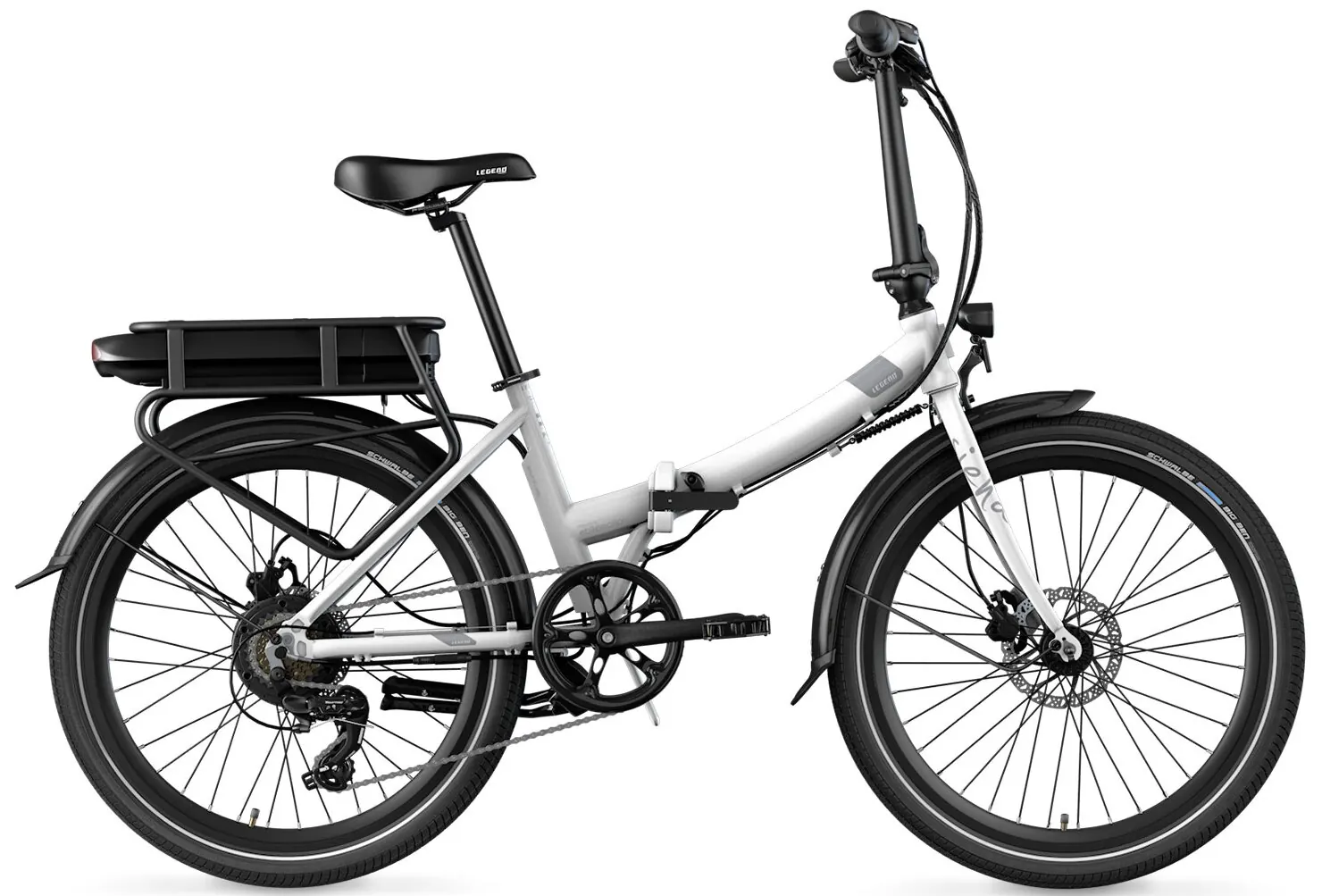Velo Electrique Pliant 24 Pouces Smart Legend Siena Blanc