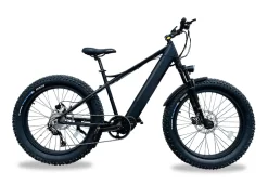 VTT Fatbike Electrique Speed Bike 45km/h Moteur Pedalier Mach Jenny Noir