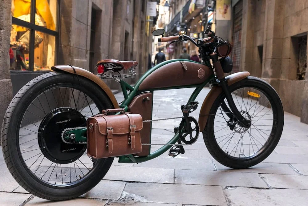 Velo Electrique Rayvolt Cruzer Chopper 25km/h Noir L 1100Wh – Image 2