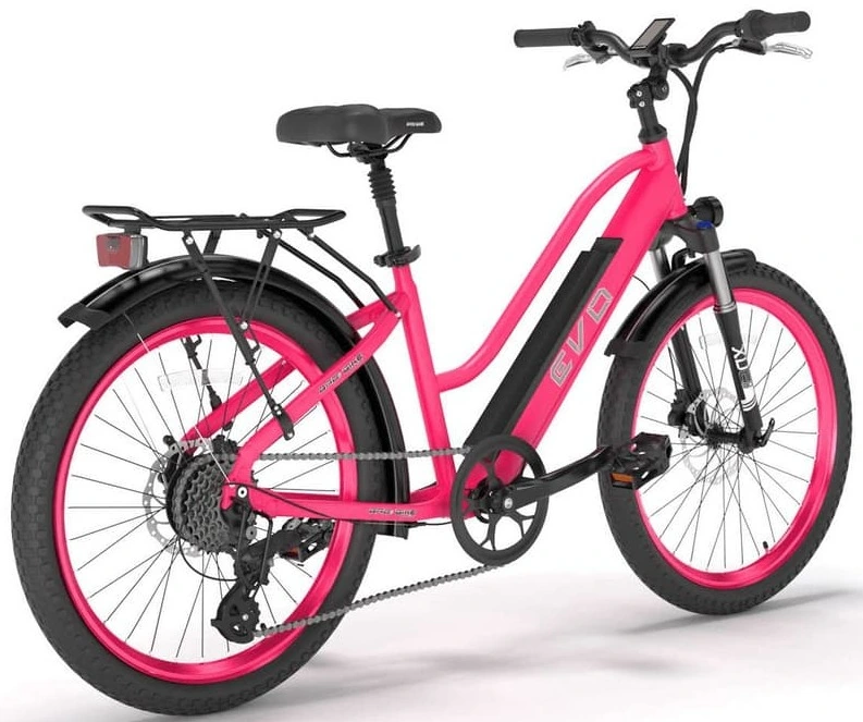 Bad Bike VTC Electrique Femme 26 Pouces EVO 250W Rose – Image 3