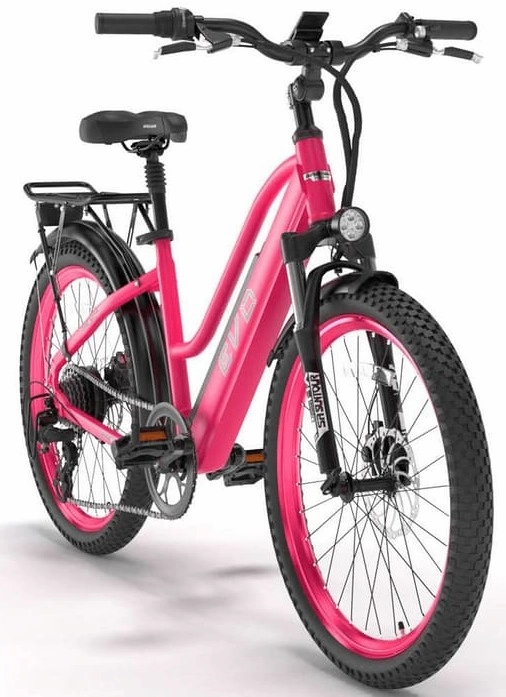 Bad Bike VTC Electrique Femme 26 Pouces EVO 250W Rose – Image 2
