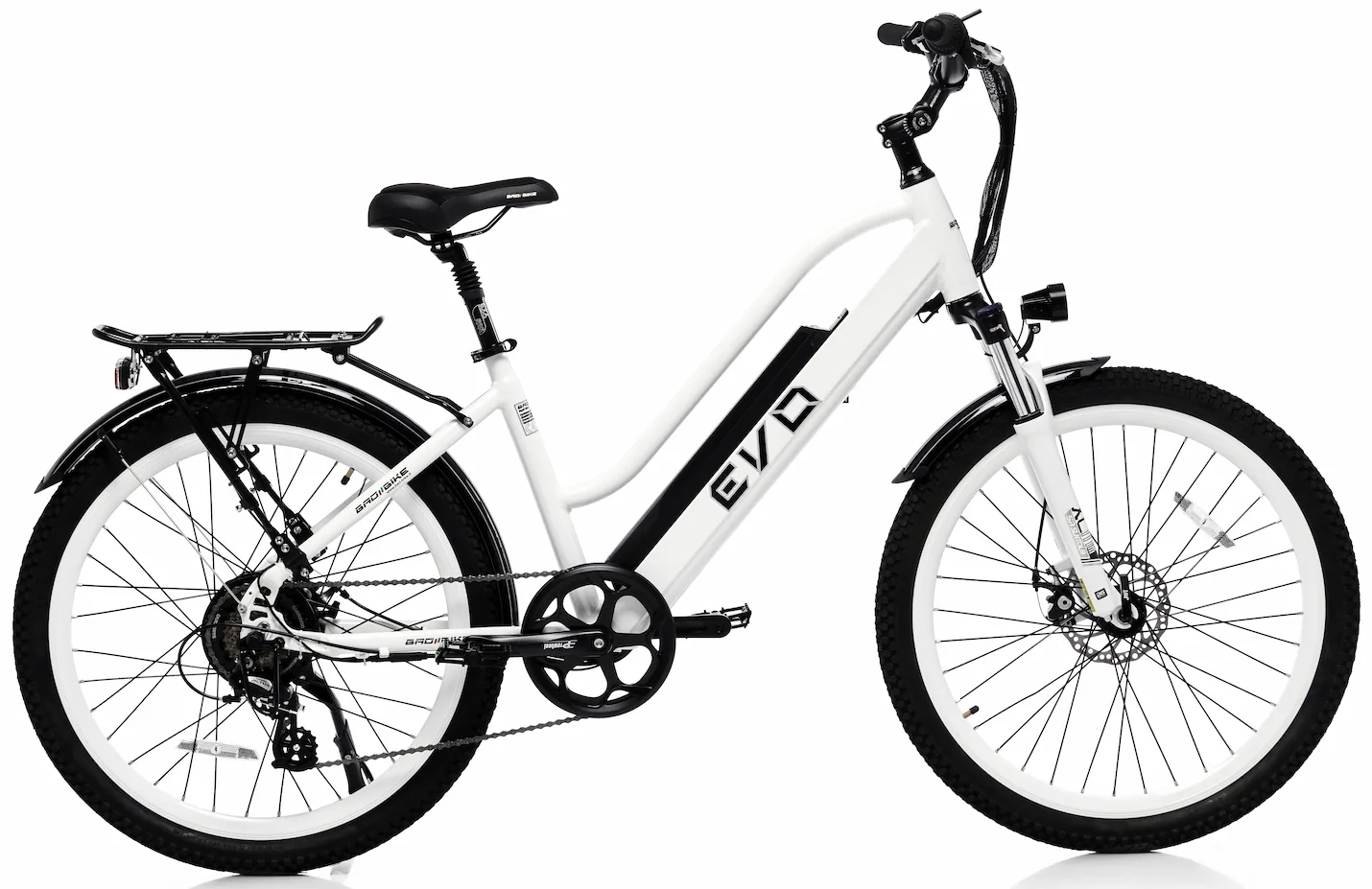 Bad Bike VTC Electrique Femme 26 Pouces EVO 250W Blanc