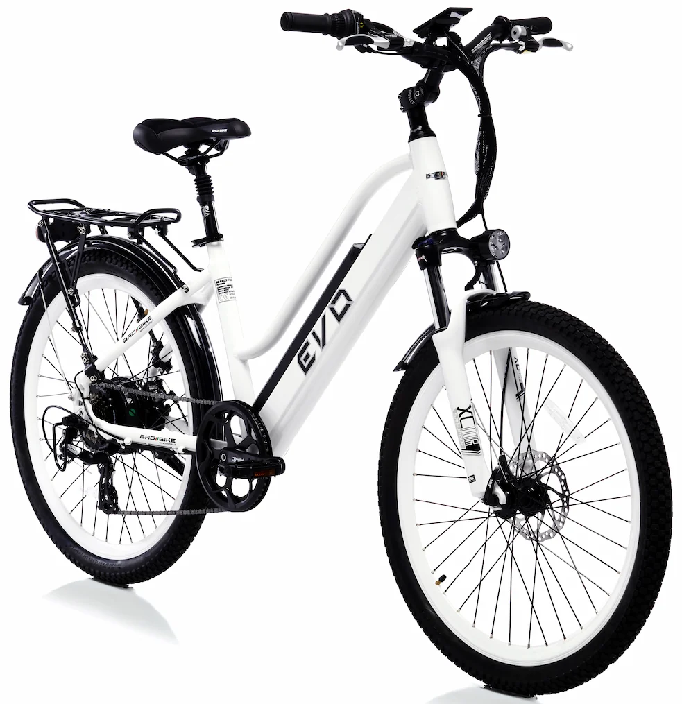 Bad Bike VTC Electrique Femme 26 Pouces EVO 250W Blanc – Image 2