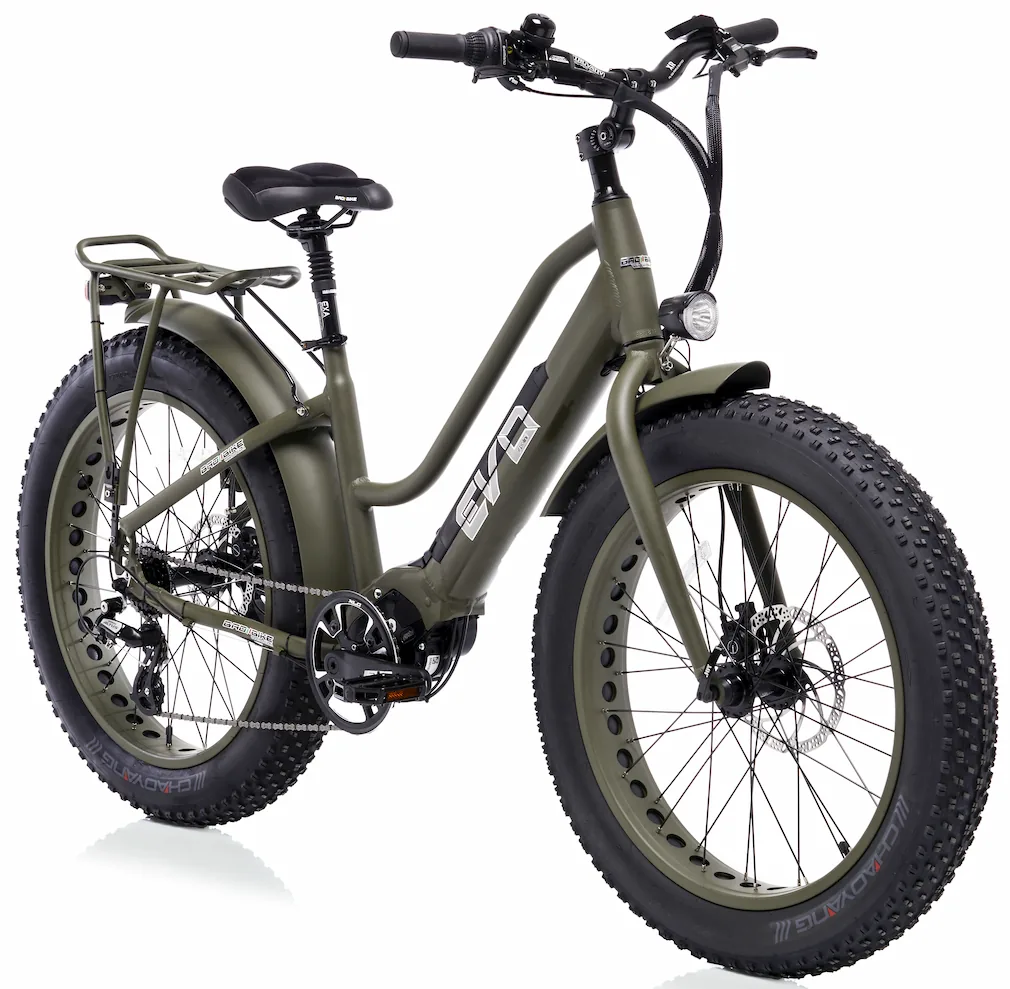 Bad Bike Fat Bike Electrique Femme Moteur Pedalier 24 Pouces Polini 250W Vert – Image 2