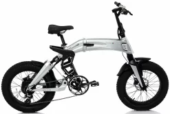 Velo Fatbike Electrique Pliant Moteur Pedalier Bad Bike 250W Gris