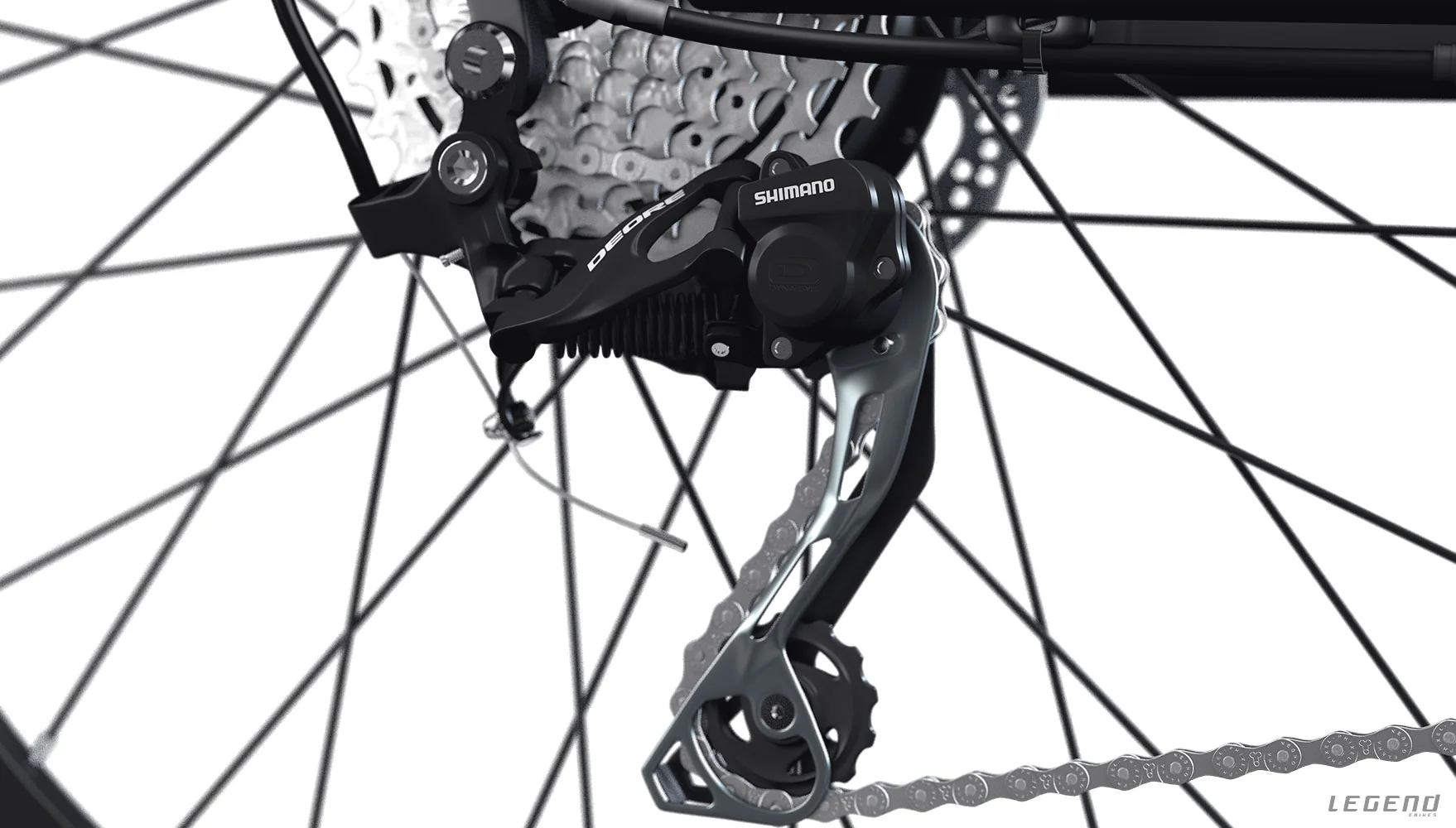 VTT Electrique Pliant Tout Suspendu Legend Etna 27,5 Pouces 250W 14ah Gris – Image 3