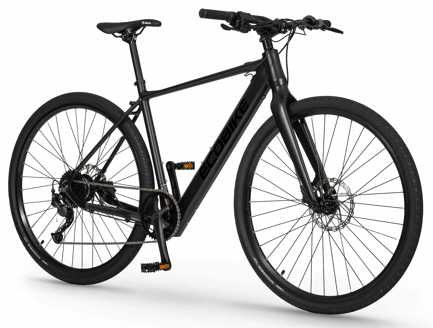 Velo De Ville Electrique Homme 28 Pouces Leger 15kg Ecobike Noir – Image 2