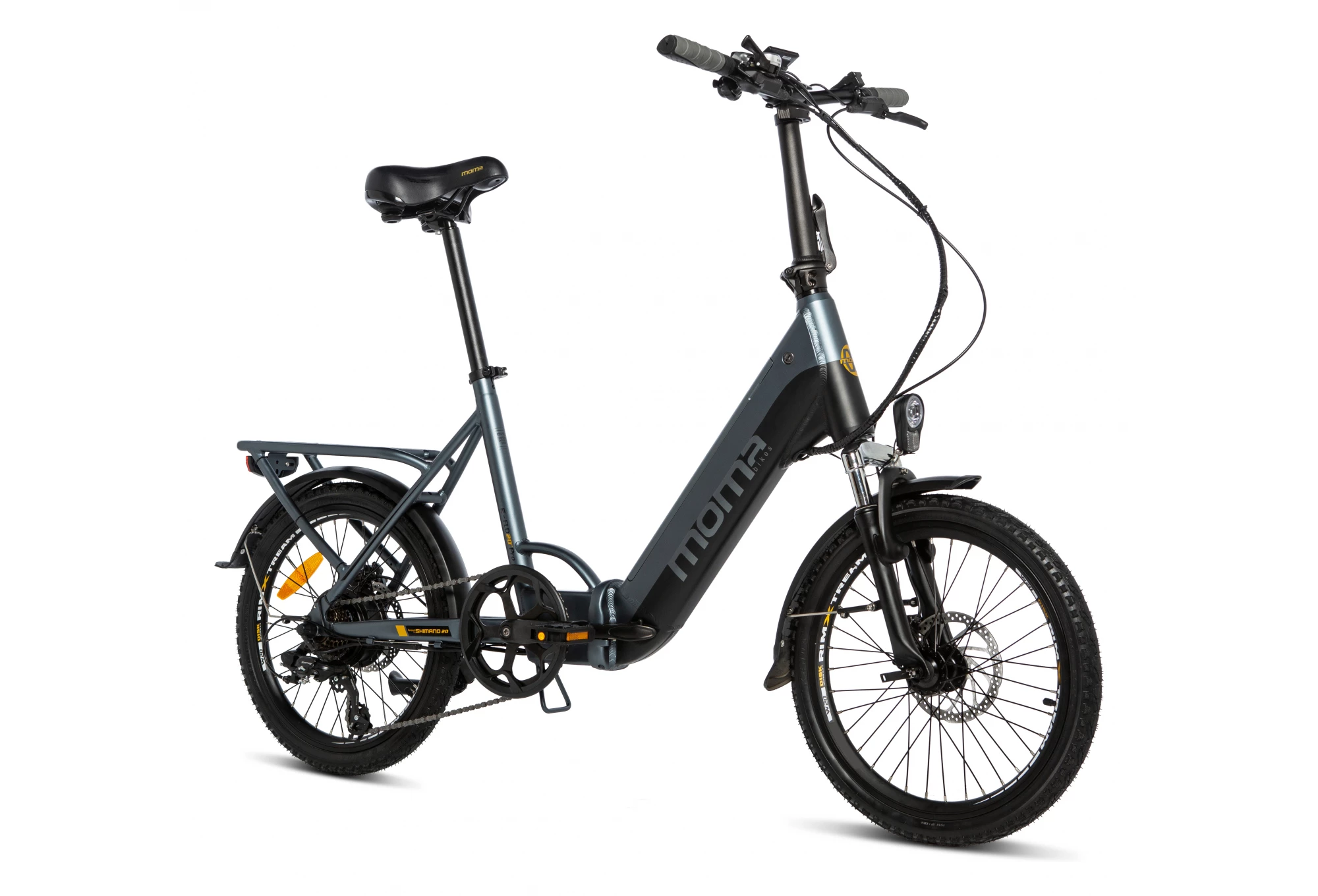 MOMA BIKES VÉLO ELECTRIQUE DE VILLE PLIANT, E20PRO, ALUMINIUM, SHIMANO 7V, BAT. ION LITHIUM 48V 13AH