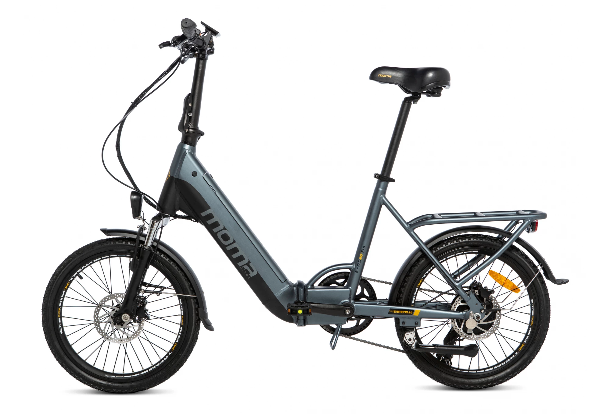 MOMA BIKES VÉLO ELECTRIQUE DE VILLE PLIANT, E20PRO, ALUMINIUM, SHIMANO 7V, BAT. ION LITHIUM 48V 13AH – Image 4