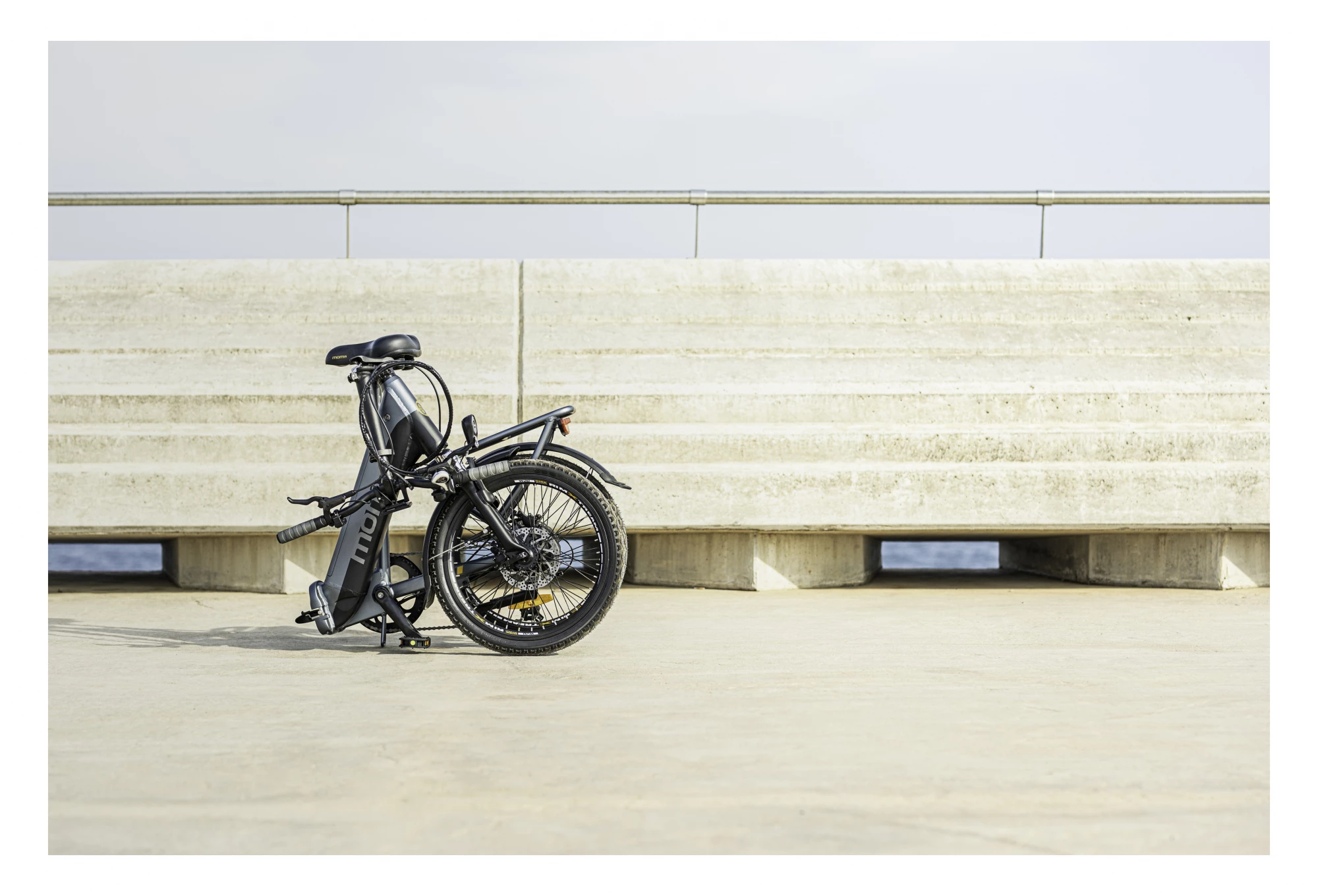 MOMA BIKES VÉLO ELECTRIQUE DE VILLE PLIANT, E20PRO, ALUMINIUM, SHIMANO 7V, BAT. ION LITHIUM 48V 13AH – Image 5