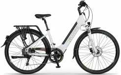 Speed Bike Velo Electrique Femme 28 Pouces Ecobike X-cross Blanc 43cm 468Wh