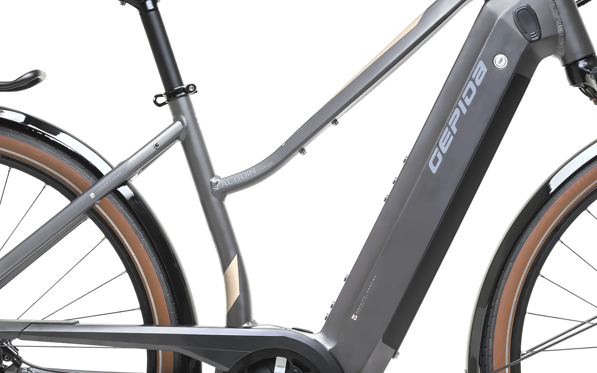 VTC Electrique Unisex 28 Pouces Bosch Moteur Central Gepida Trapez XT10 Violet 500-44 – Image 3