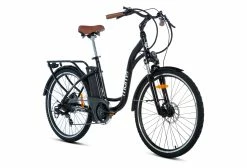 VÉLO DE VILLE ÉLECTRIQUE MOMA BIKES 26.2 SHIMANO 7V NOIR