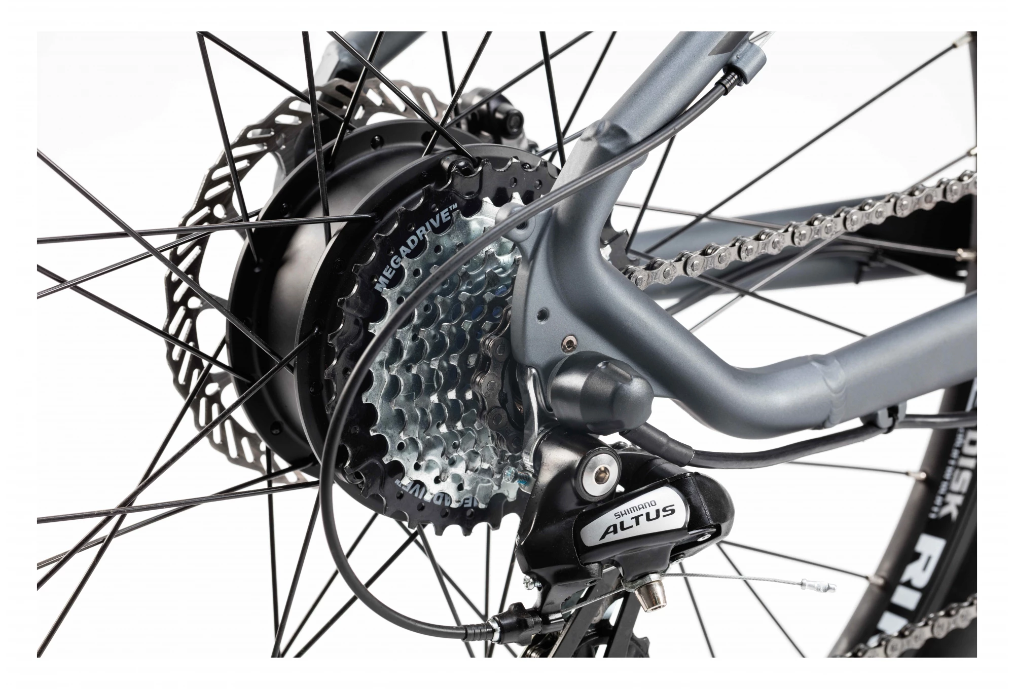 VTT Electrique Semi Rigide Moma Bikes E-MTB 29 » Shimano Altus 8V Gris – Image 3