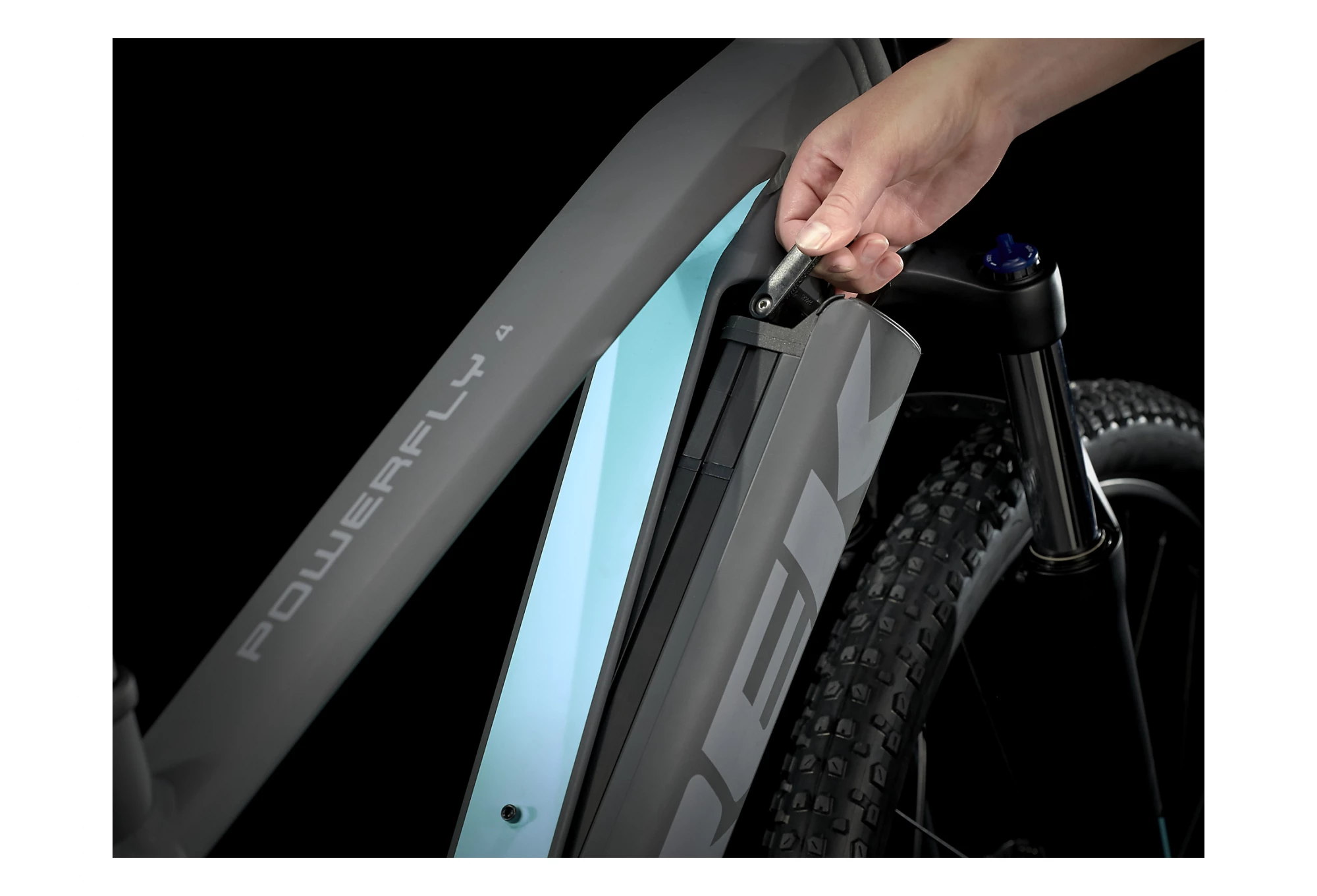 VTT Électrique Semi-Rigide Trek Powerfly Sport 4 29 » Shimano Deore 10V 625Wh Matte Solid Charcoal/Matte Miami 2021 – Image 6