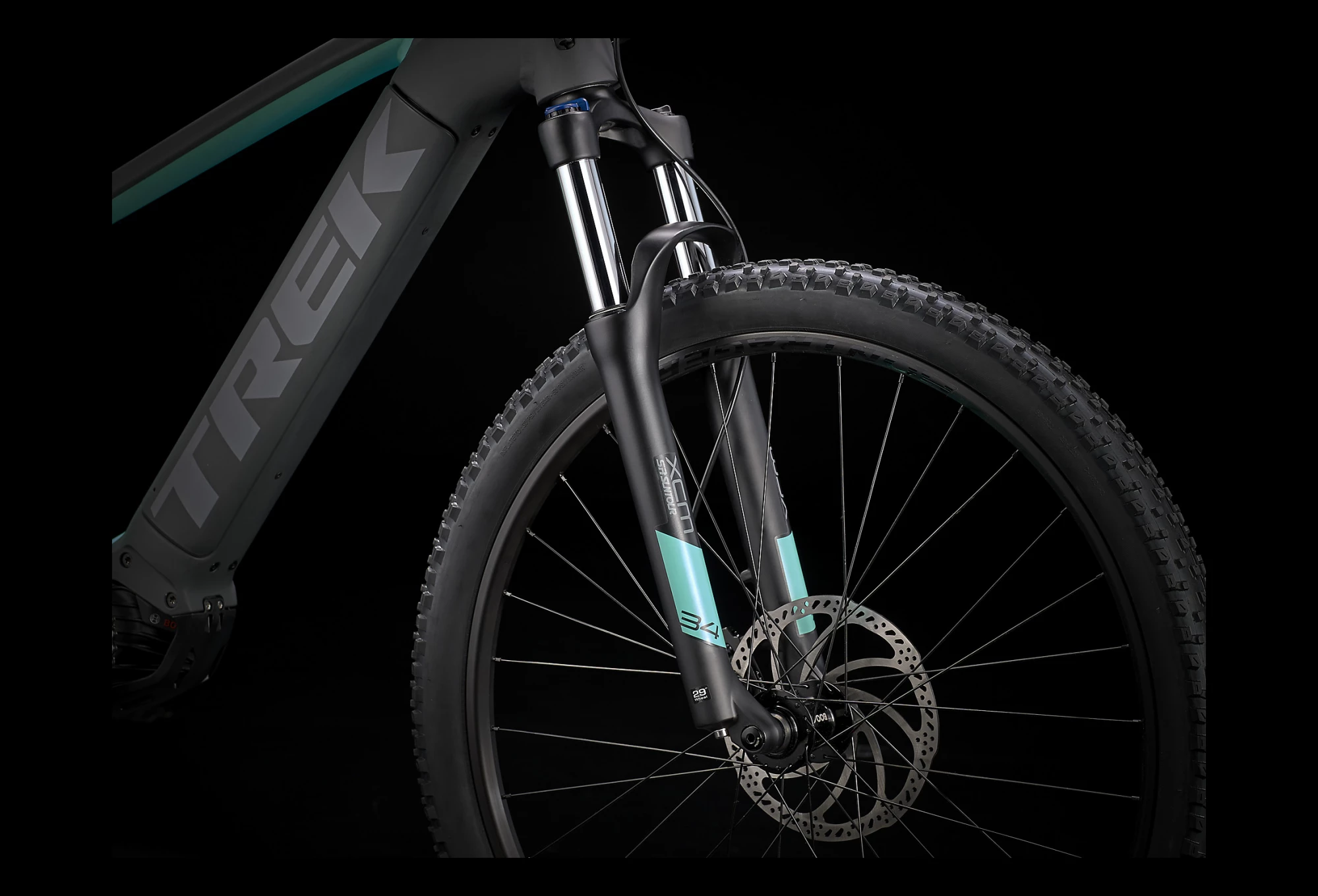 VTT Électrique Semi-Rigide Trek Powerfly Sport 4 29 » Shimano Deore 10V 625Wh Matte Solid Charcoal/Matte Miami 2021 – Image 4