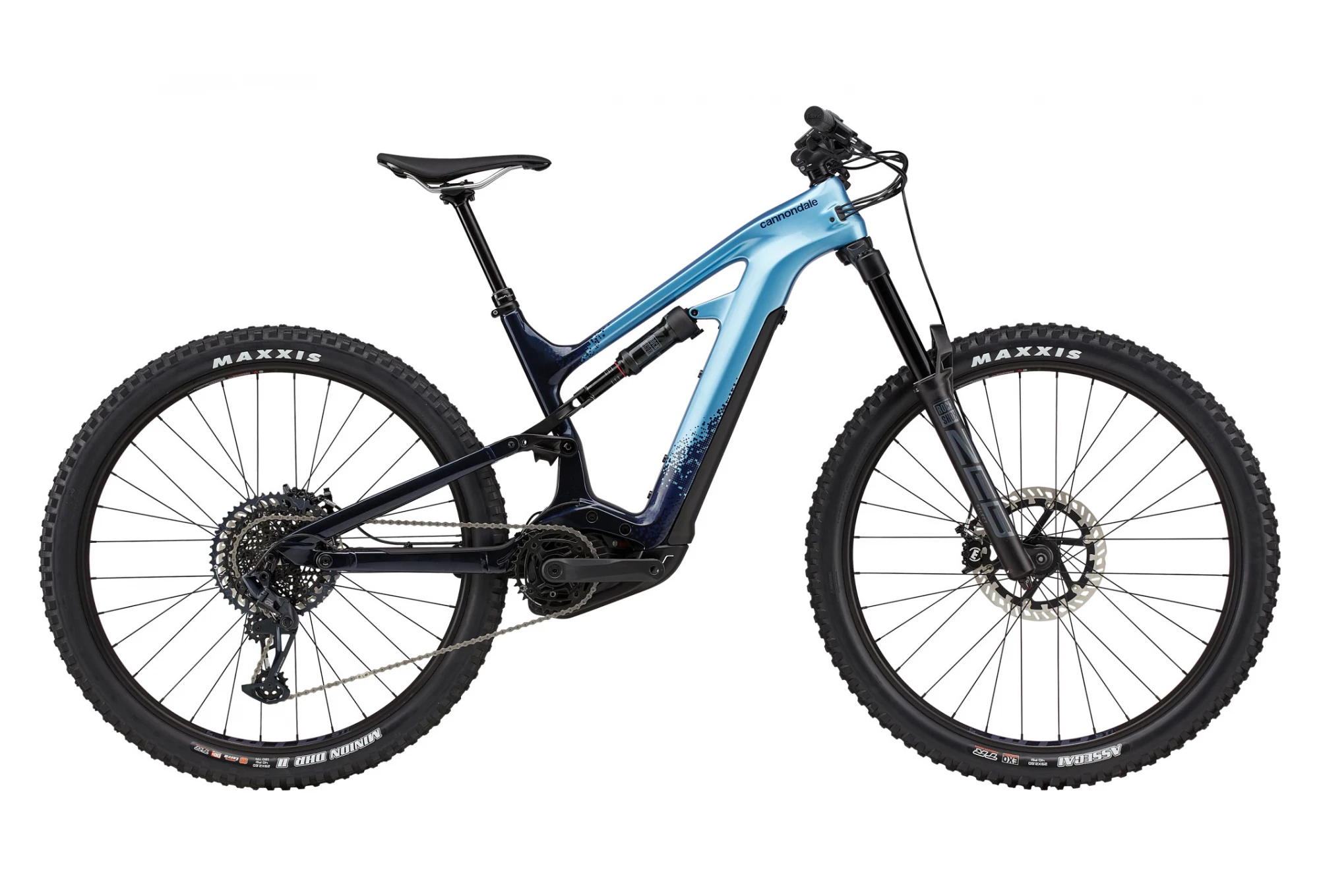 VTT Électrique Tout-Suspendu Cannondale Moterra Neo Carbon 2 Sram GX/NX Eagle 12V 625 Wh 29 » Bleu Alpine