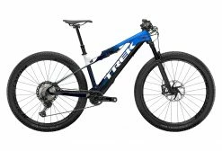 VTT Électrique Tout-Suspendu Trek E-Caliber 9.8 Shimano XT 12V 29 » Gloss Alpine Navy Smoke 2022