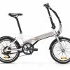 Vélo Pliant Électrique Btwin Tilt 500 Shimano Tourney 6V 250 Wh 20 » Blanc