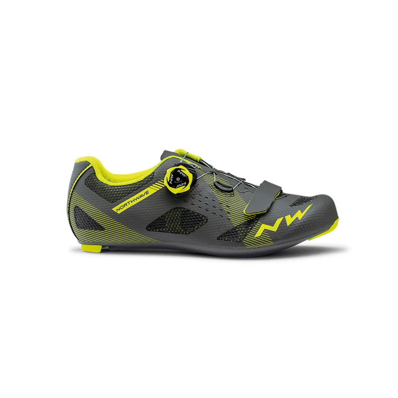 Northwave Chaussures Route Storm Anthracite/Yellow Fluo 2020 (80191013-88)